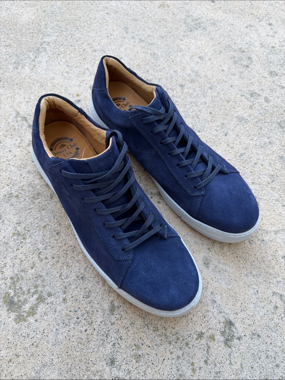 Driver Club USA Men's Blue Leather Sneaker Size 12